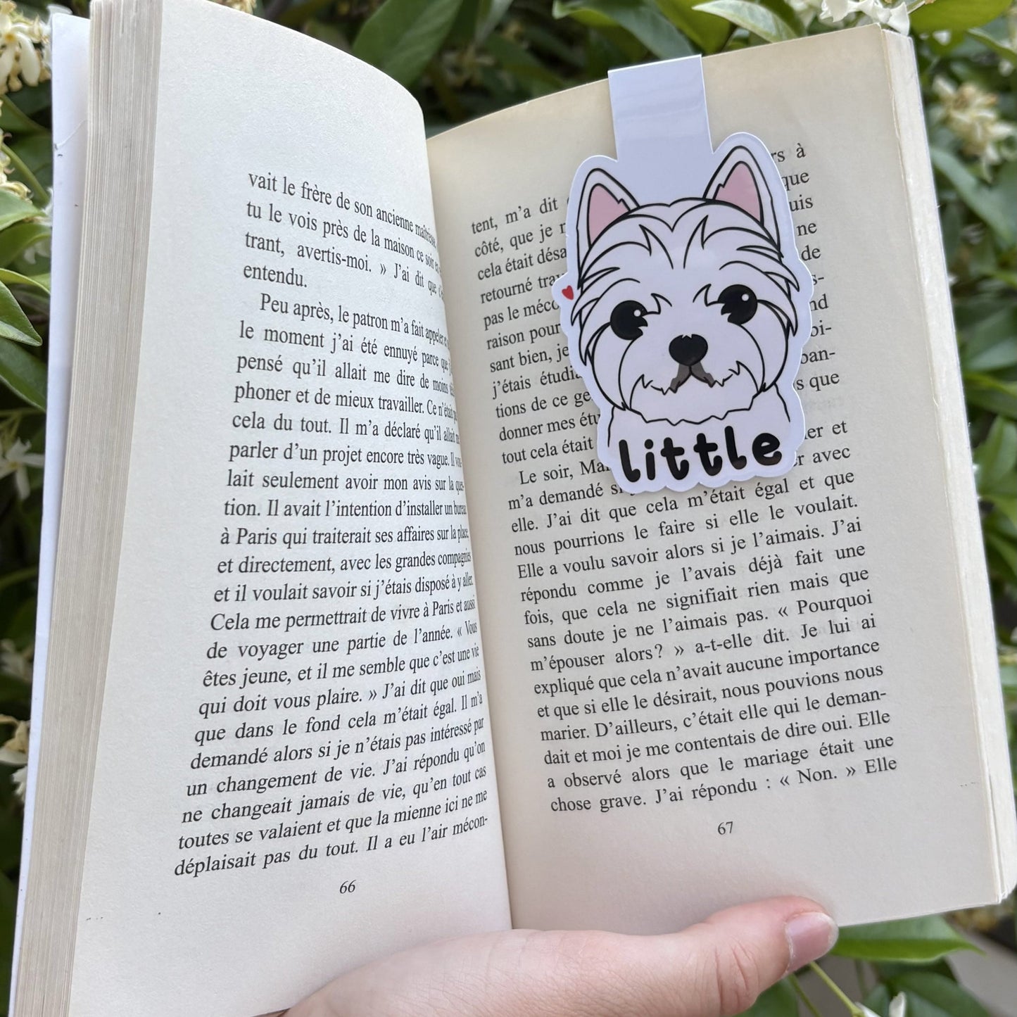 Marque-page magnétique personnalisé chien