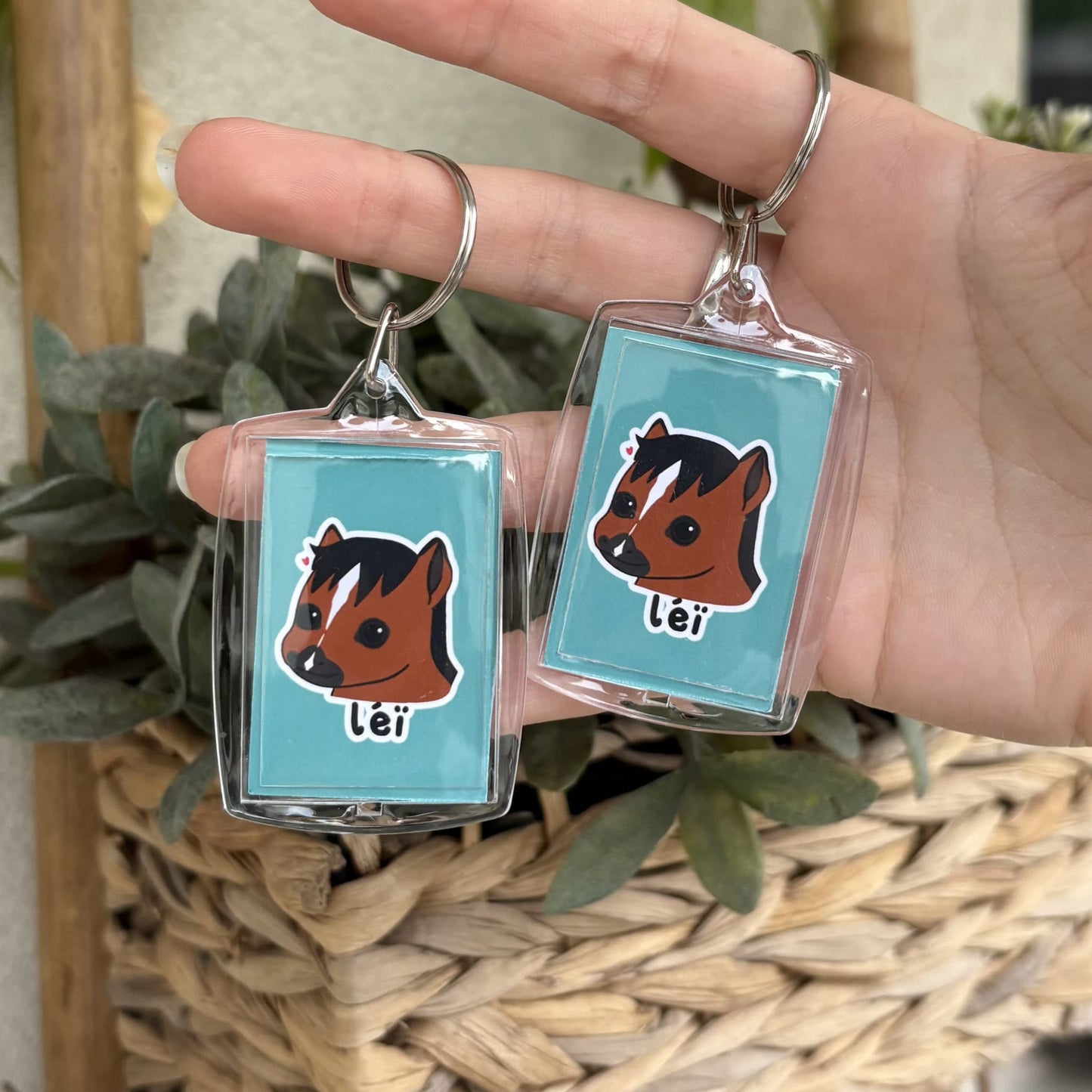Porte-clé personnalisé cheval