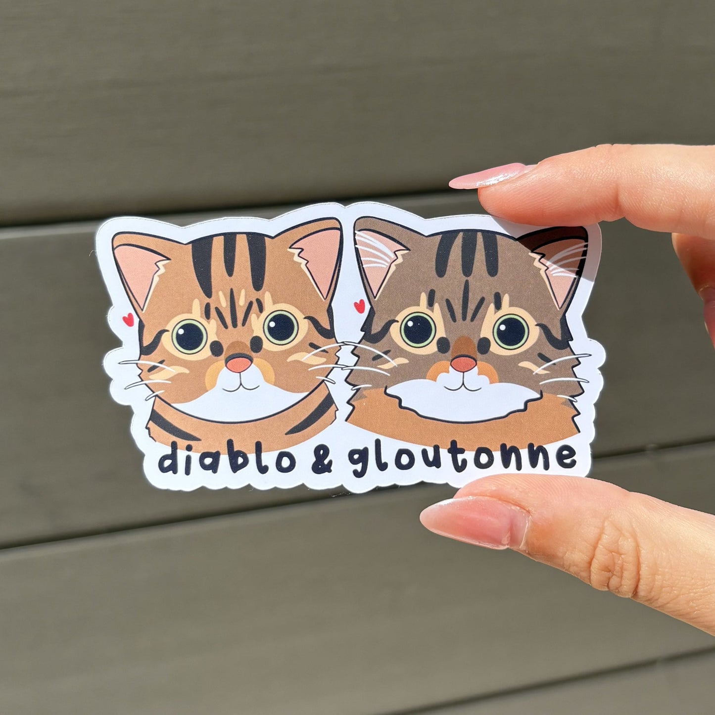 Sticker personnalisé chat