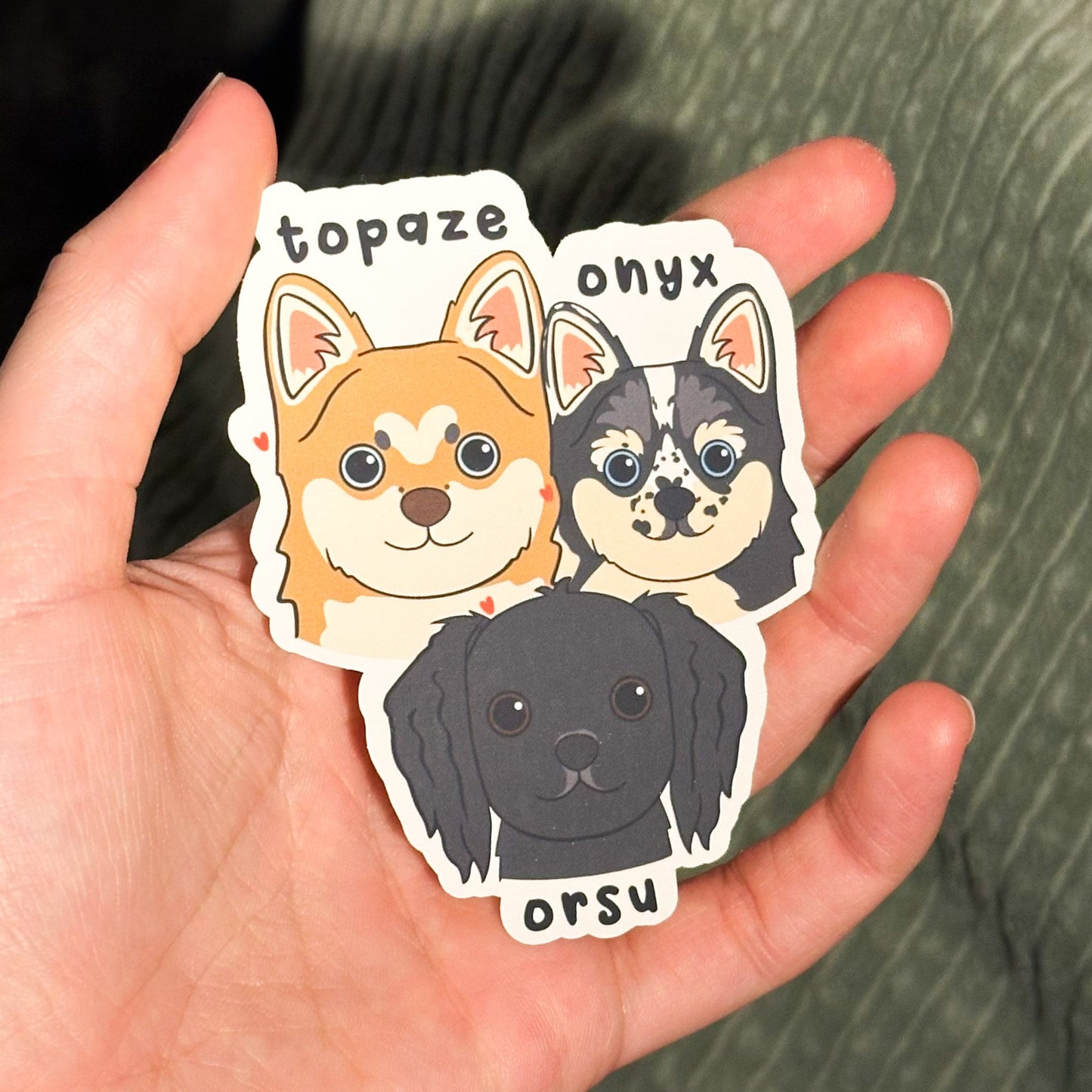 Sticker personnalisé chien
