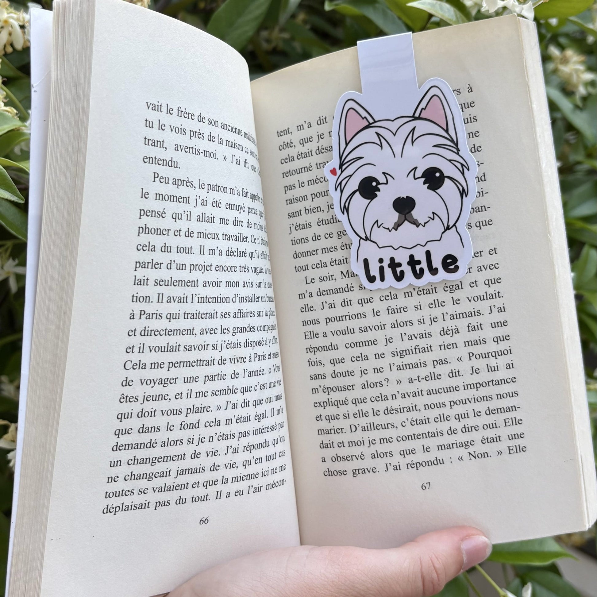 Marque-page magnétique personnalisé chien