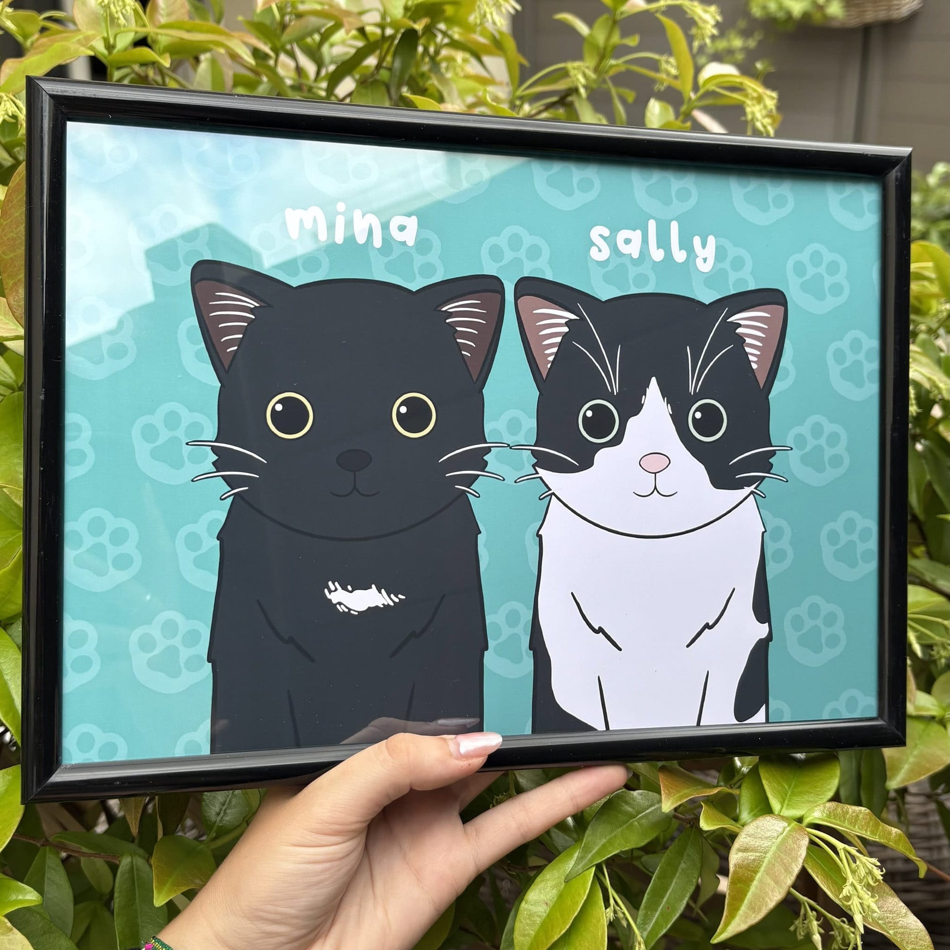 Portrait personnalisé chat